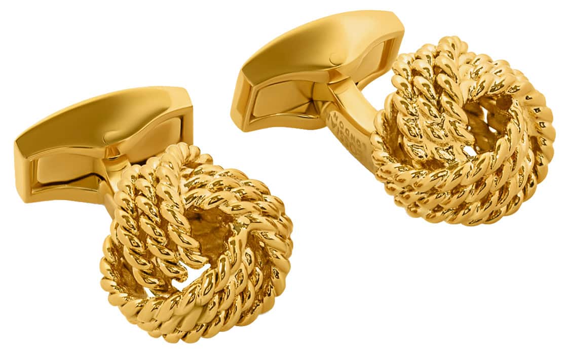 Tateossian Ribbed Knot cufflinks