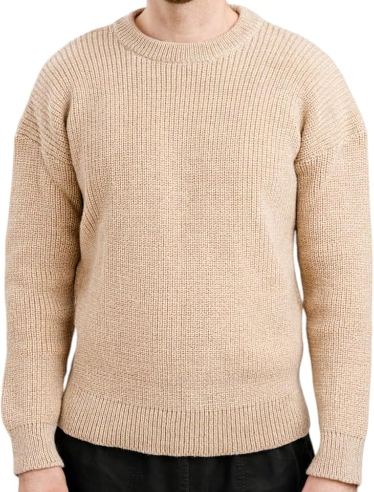 Aran Isle Wool Fisherman Sweater