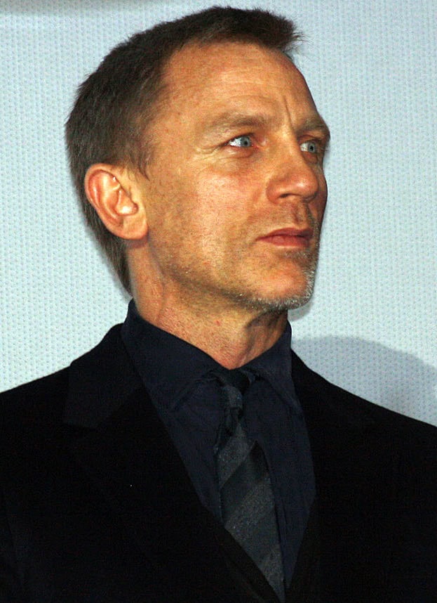Daniel Craig at the Paris premiere of his film The Girl with the Dragon Tattoo 2012