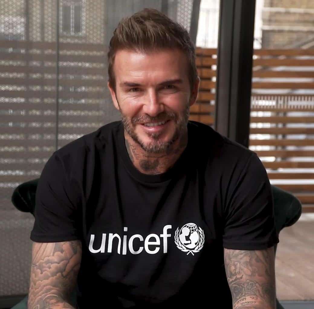 David Beckham 2021 Unicef Goodwill Ambasador