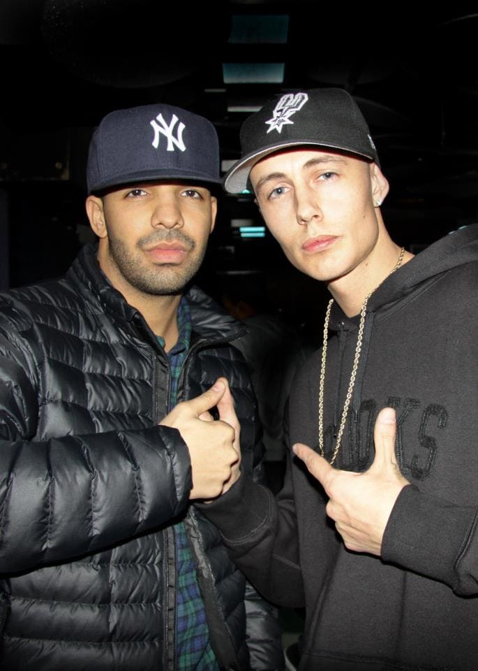Drake and Organik with Canadian Hip Hop artist Drake
