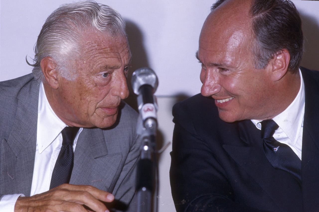 Gianni Agnelli and Vincenzo Maranghi