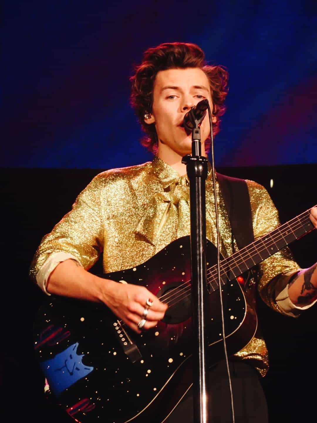 Harry Styles at the Denver show 2018 in his Live On Tour
