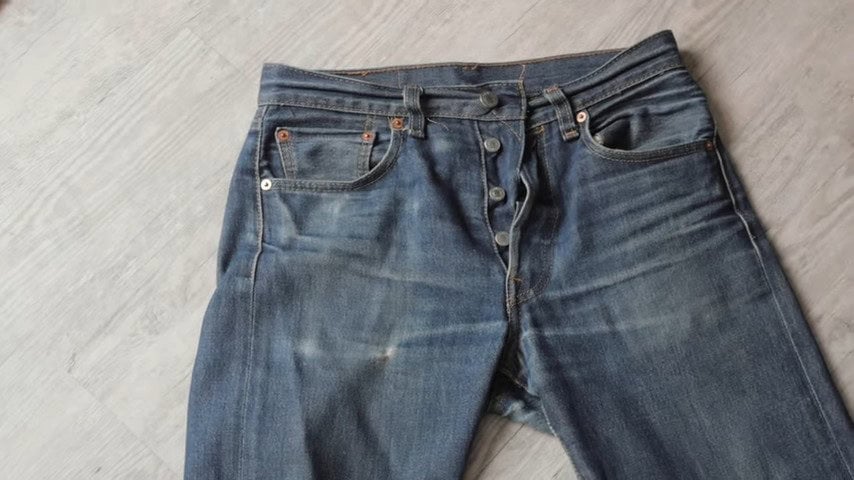 Levis 501 Shrink to Fit 1 Year Update by The Iron Snail