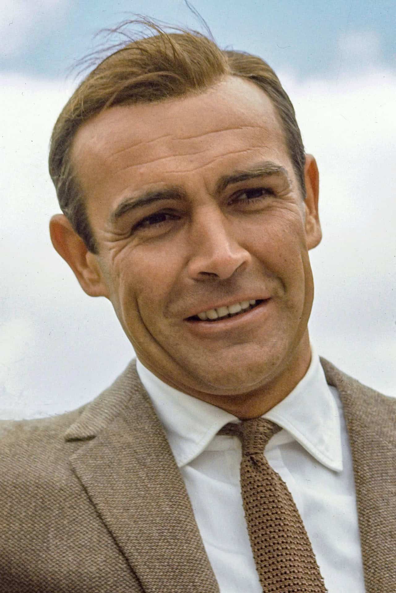 Sean Connery as James Bond during the shooting of 007 Goldfinger