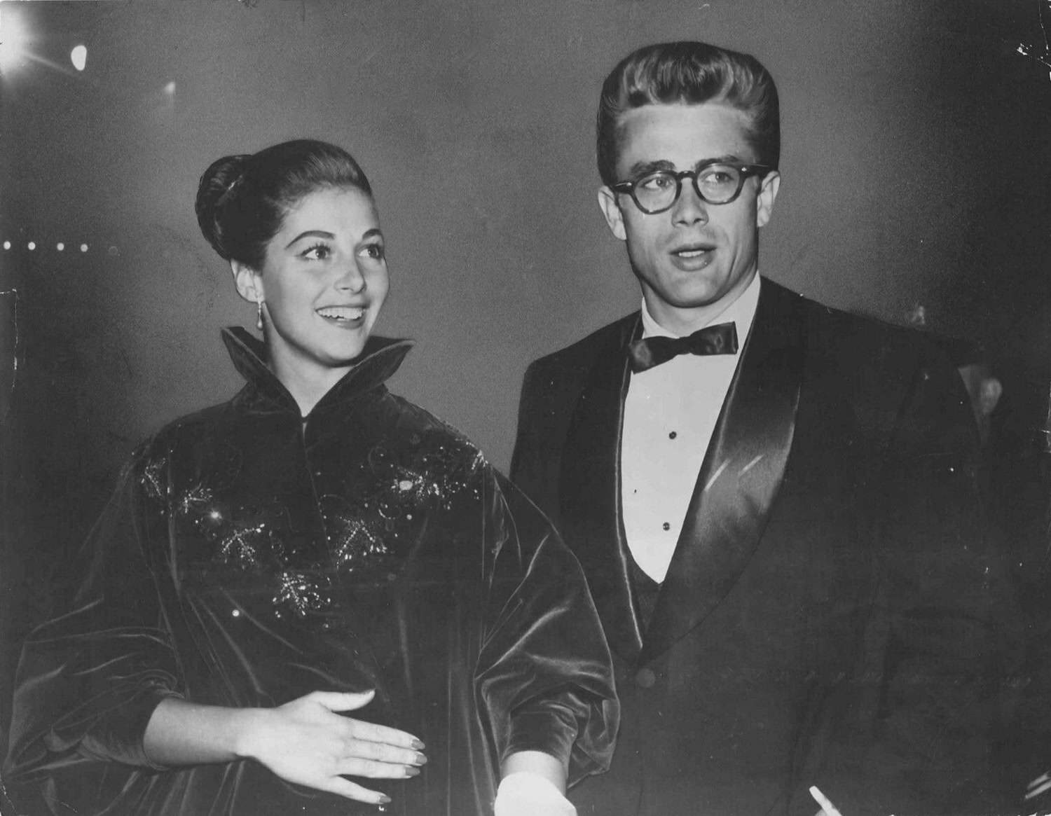 James Dean and Pier Angeli at the premiere of A star is born