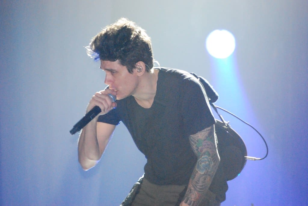 John Mayer performing live at State Farm Arena in Atlanta Georgiain 2010
