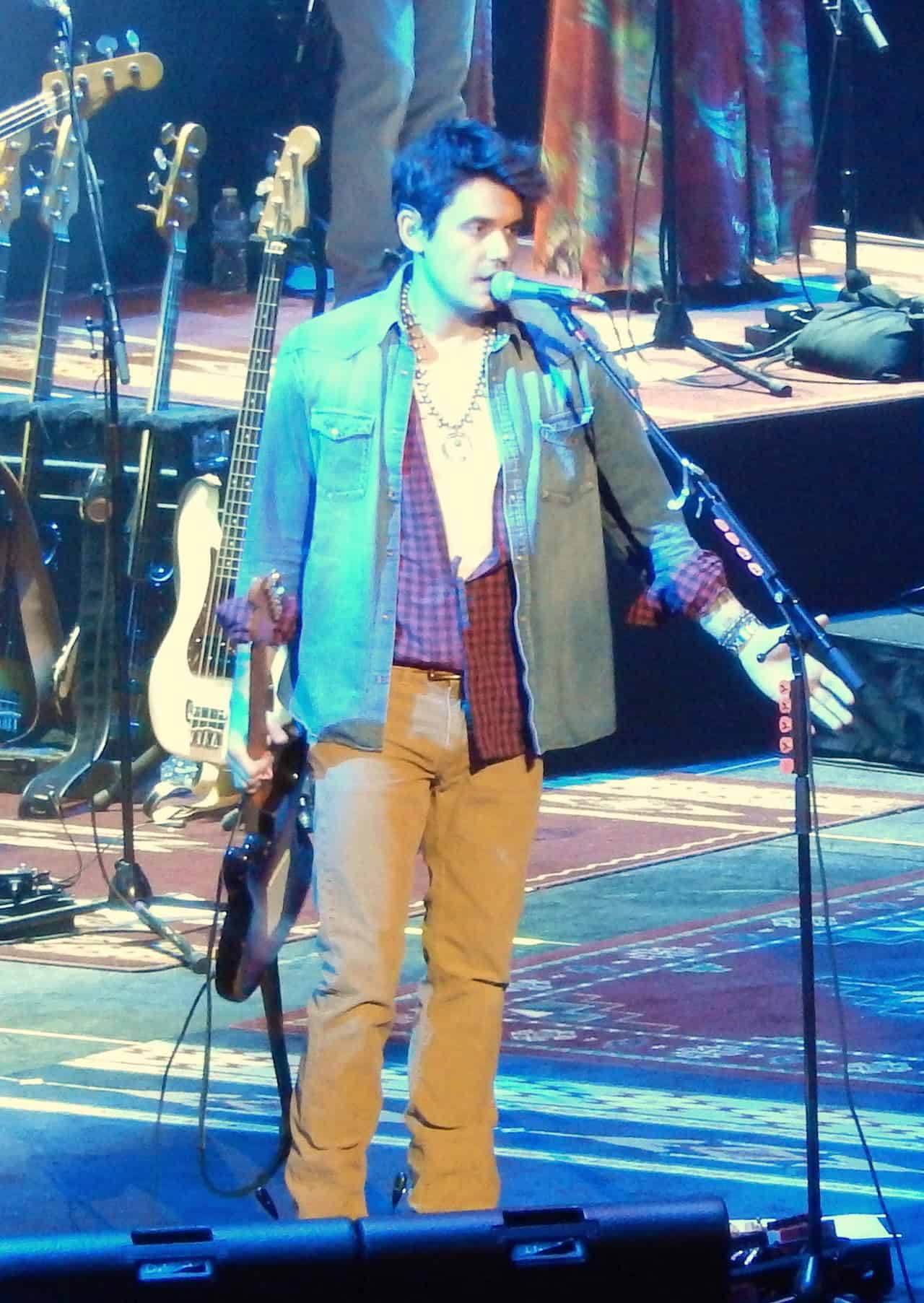 John Mayer performing at the Barclays Centerin 2013