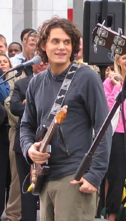 John Mayer performing on the CBS Early Morning Show