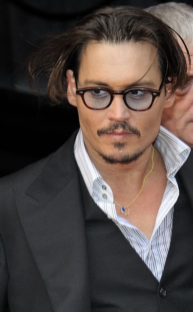 Johnny Depp during the Paris premiere of Public Enemies