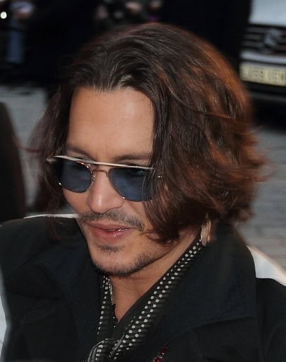 Johnny Depp at the 2012 premiere of Dark Shadows In London