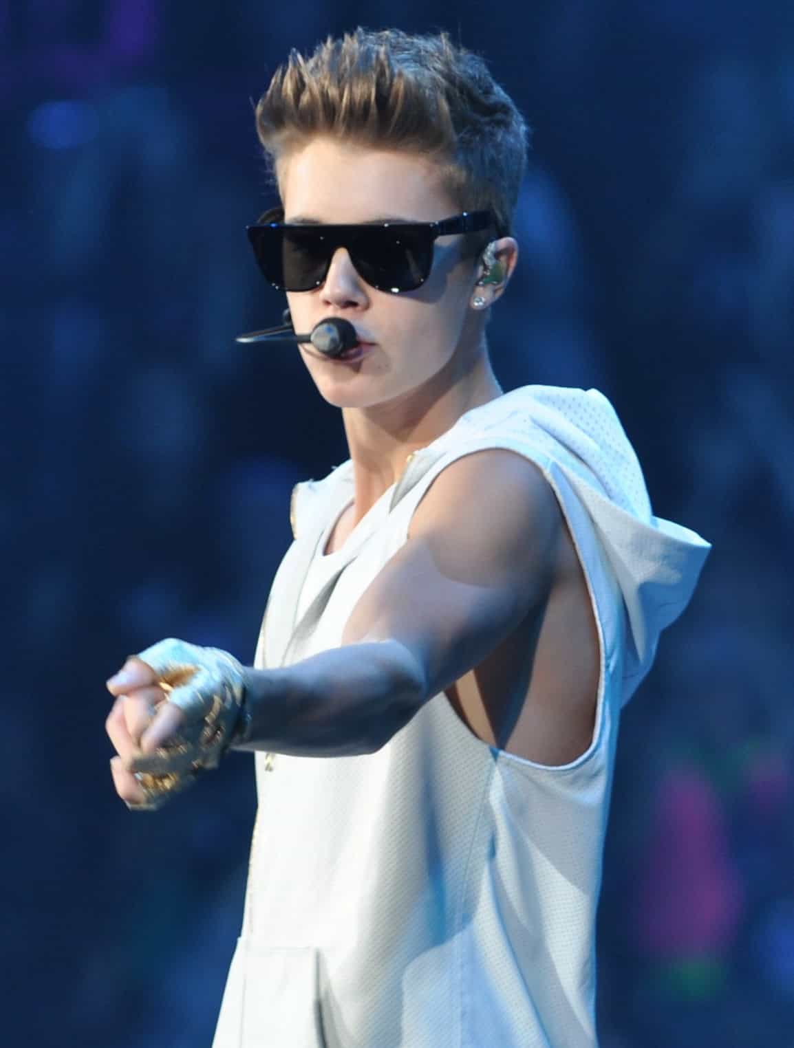 Justin Bieber performing Believe Tour 2012