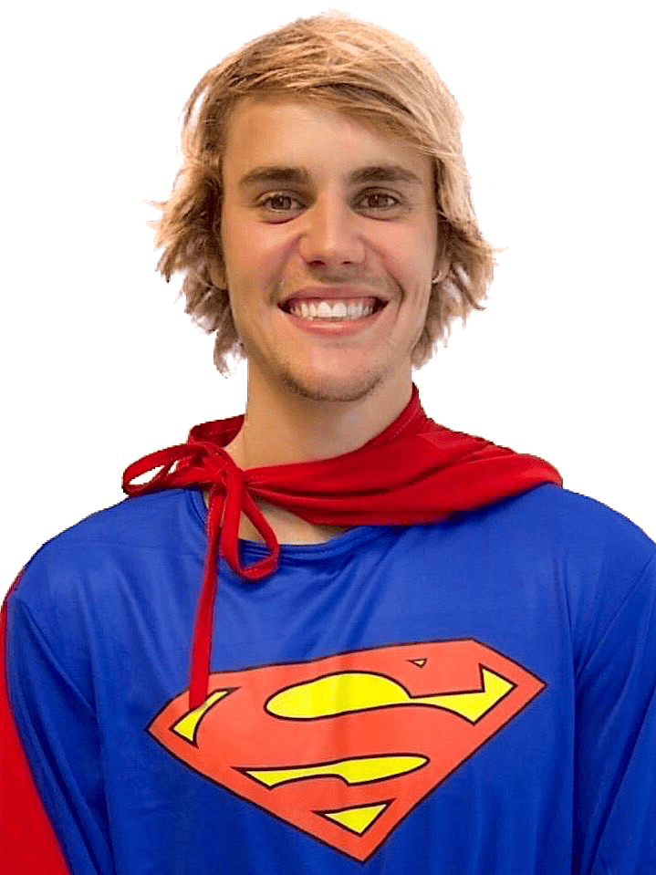 Justin Bieber portraying Canadian Superman in an online comedy sketch