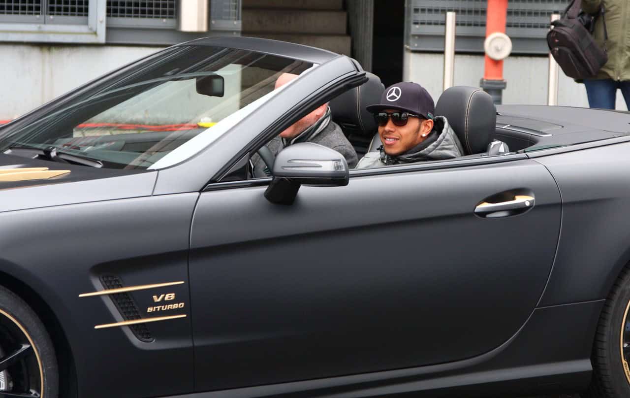 Lewis Hamilton at Stars and Cars 2014