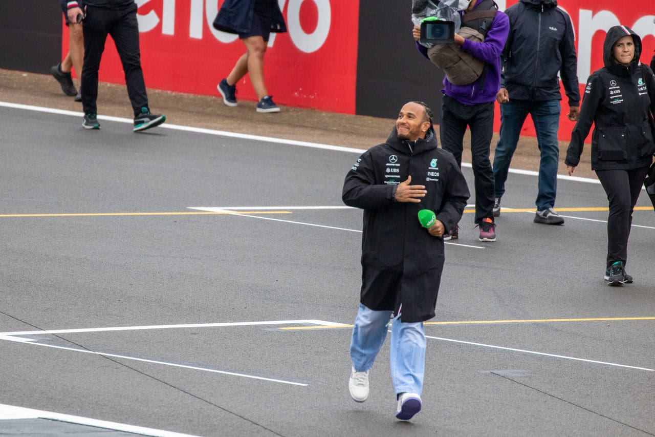 Lewis Hamilton at British GP 2022
