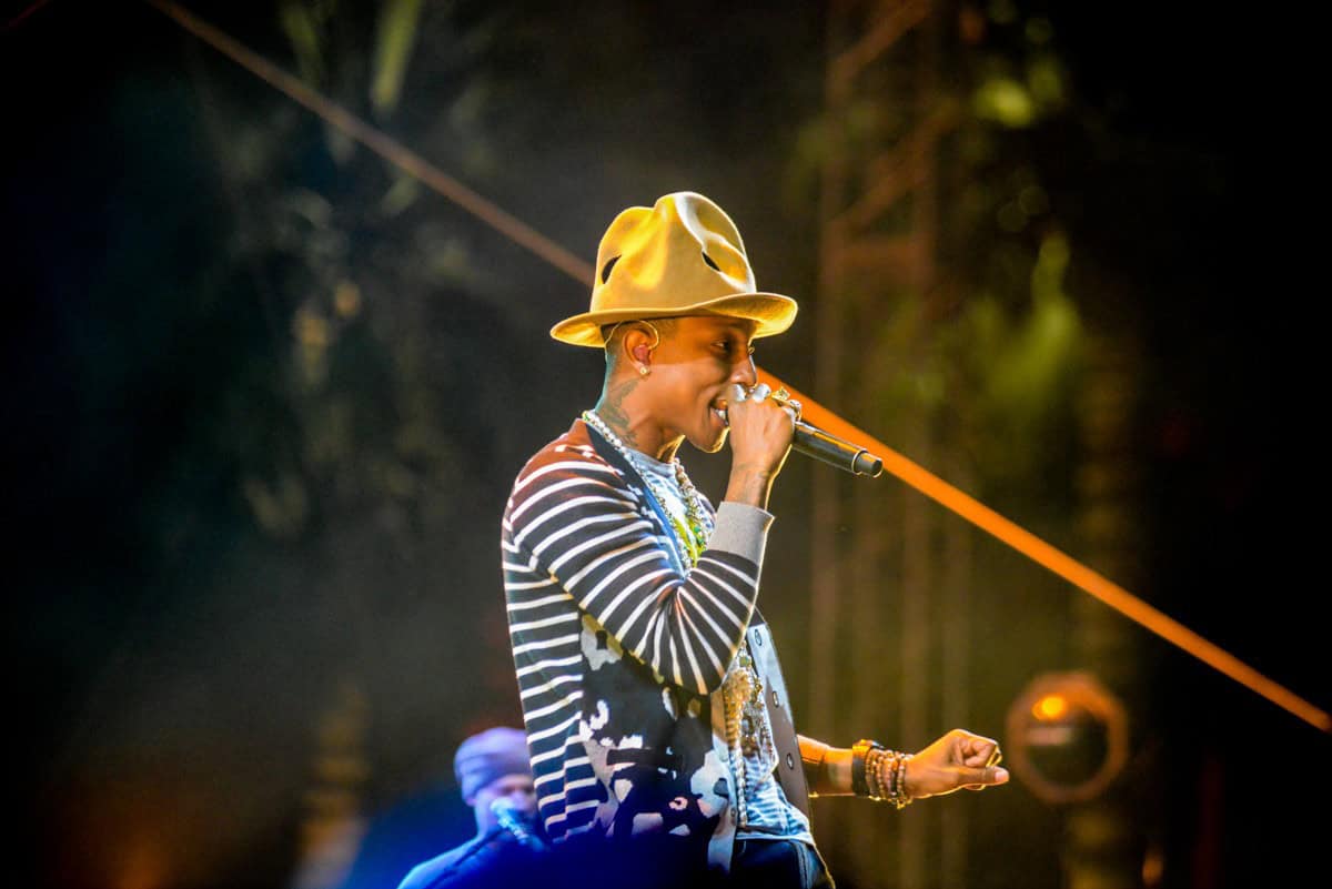 PHARRELL WILLIAMS at the Coachella Festival 2014