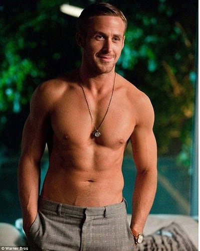 Ryan Gosling half naked