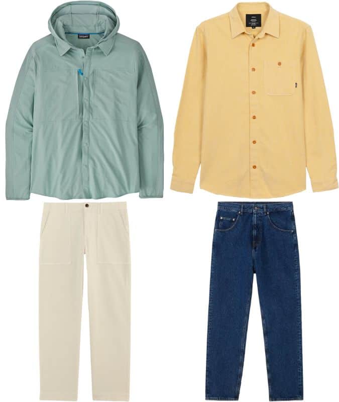 Men's ethical and environmentally friendly clothing