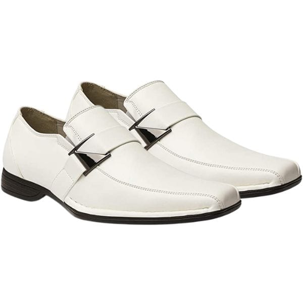 Bruno Marc Buckle Strap Dress Loafers