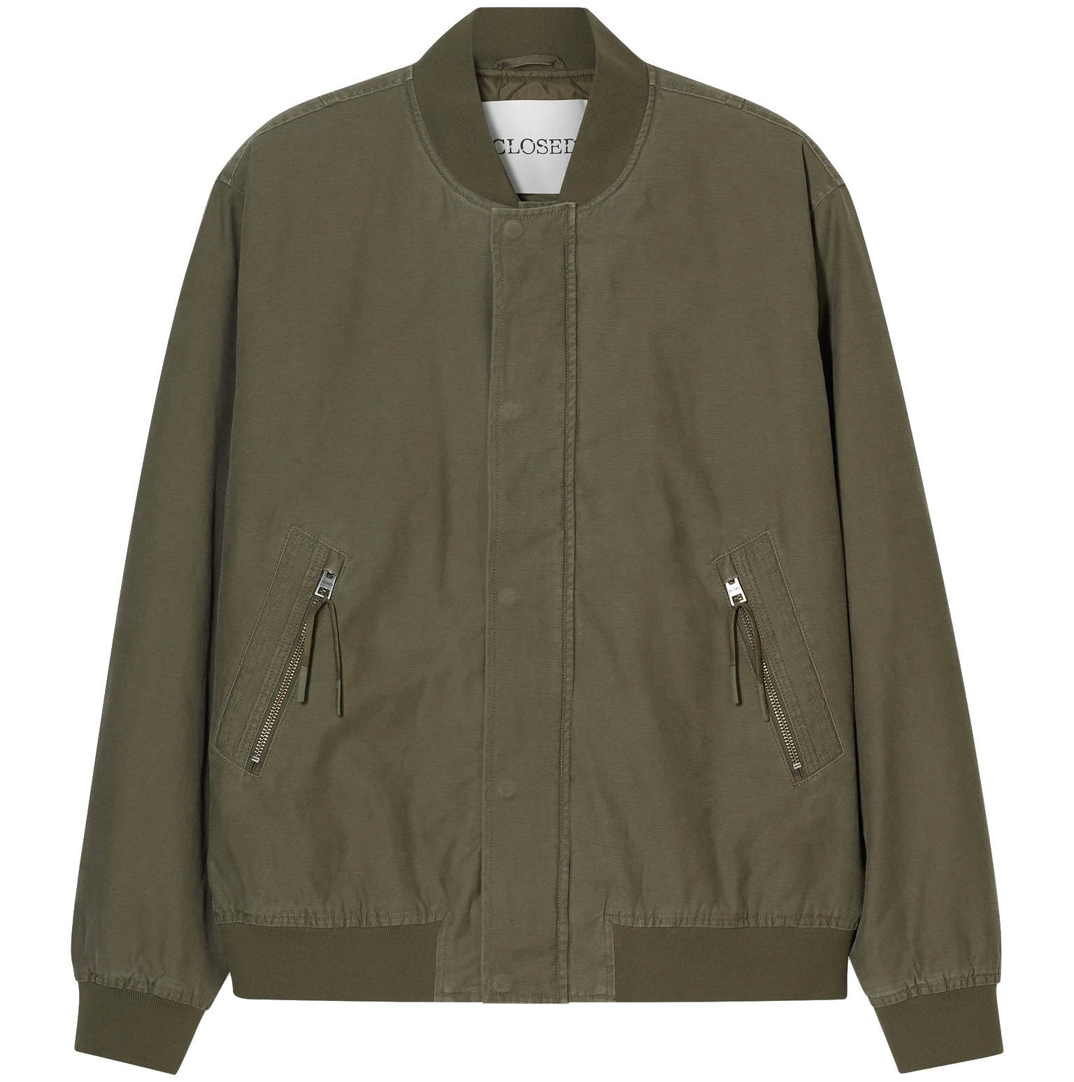 Closed Cotton Bomber Jacket