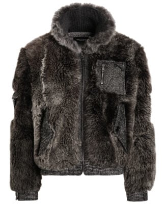Dolce & Gabbana Single-breasted shearling coat