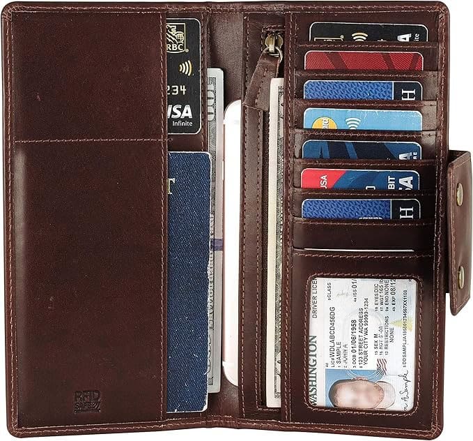 Mou Meraki Genuine Leather Long Wallet