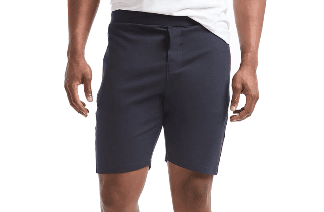 Model wearing gamechanger Public Rec Shorts