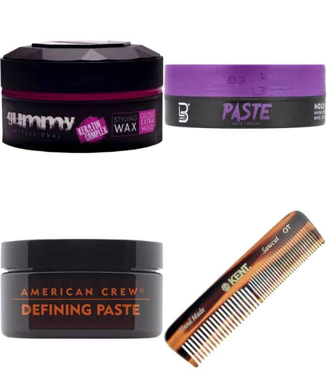 the best styling products for a side parting