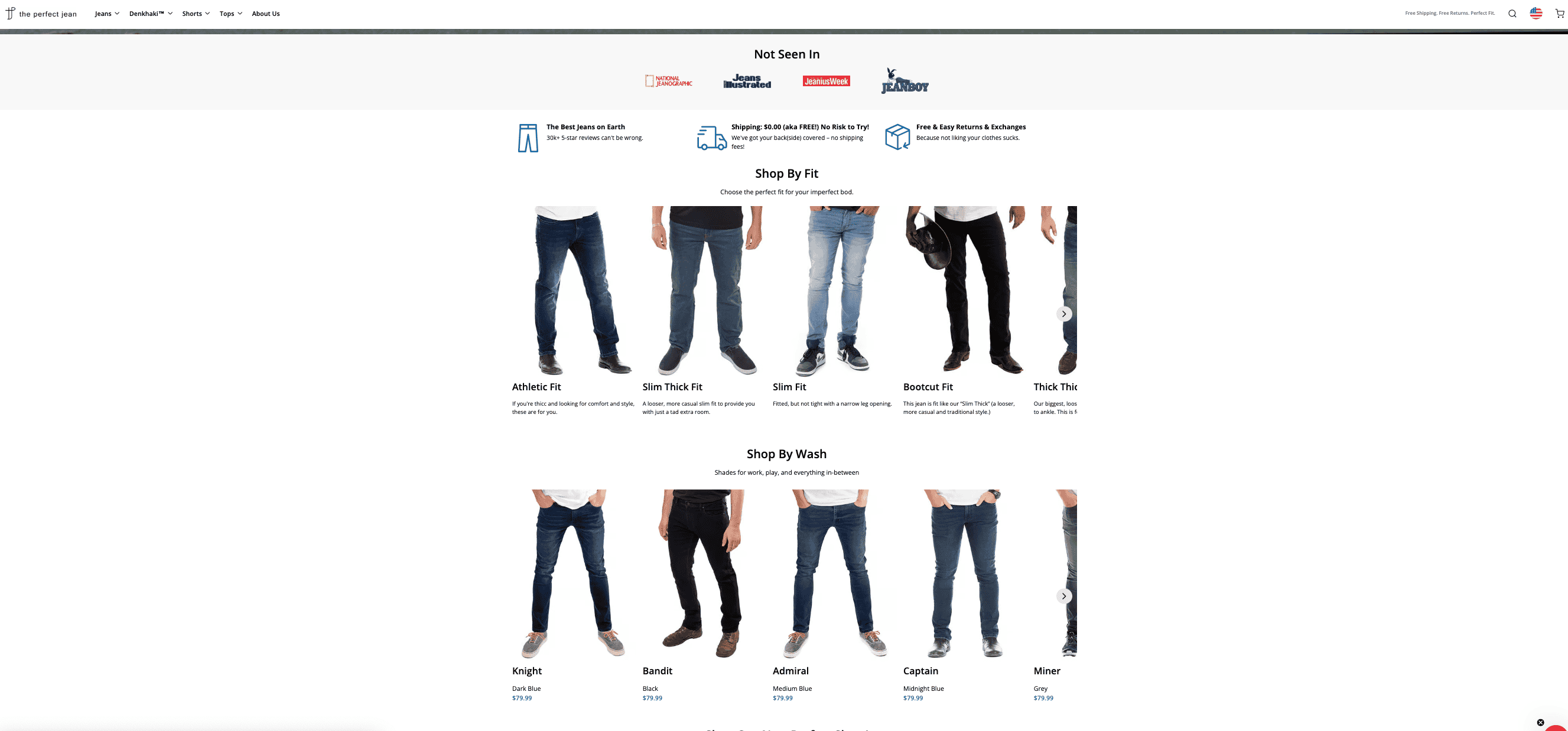 The Perfect Jean Bestsellers section