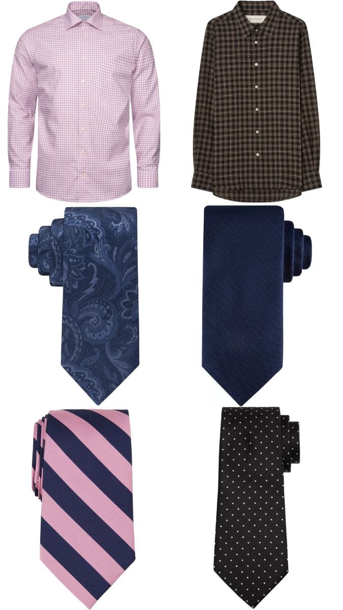 Men's Checked Shirt and Tie Combinations