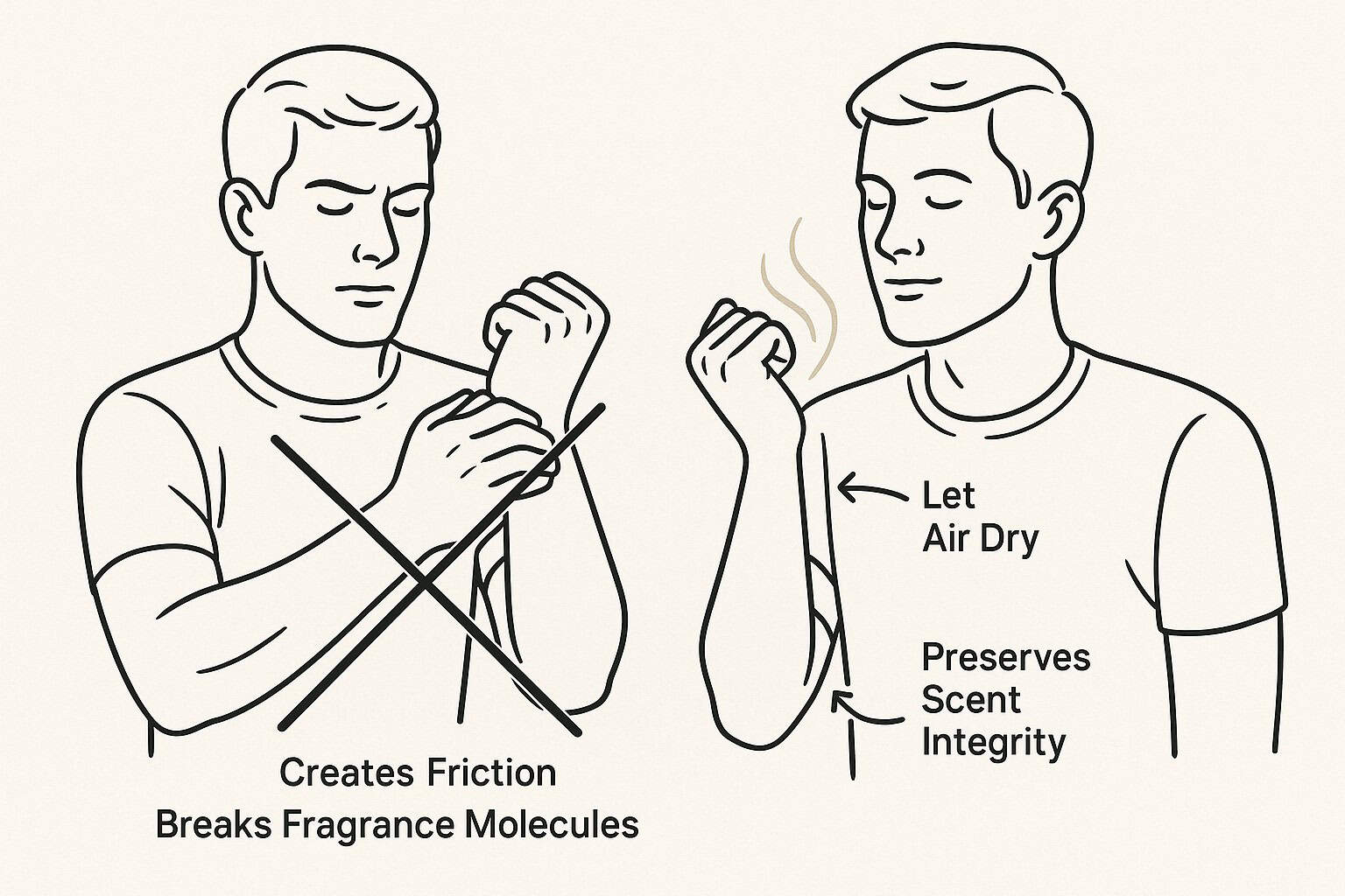 Why You Shouldn't Rub Your Wrists After Spraying Cologne
