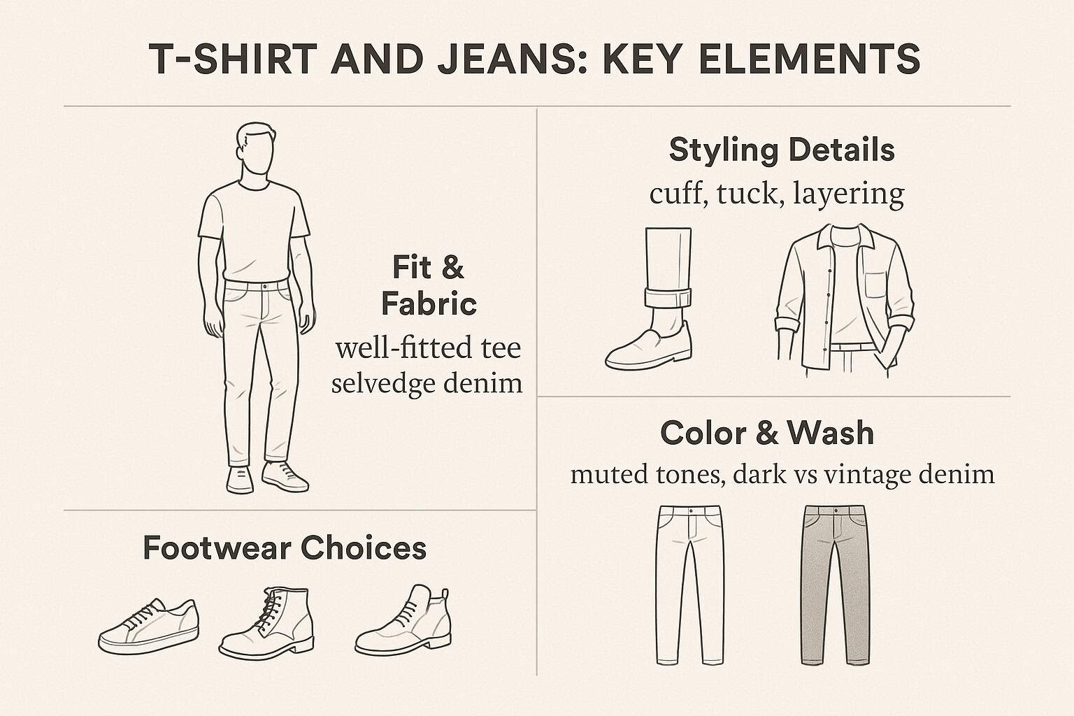 How to Make a T-Shirt and Jeans Look Intentional