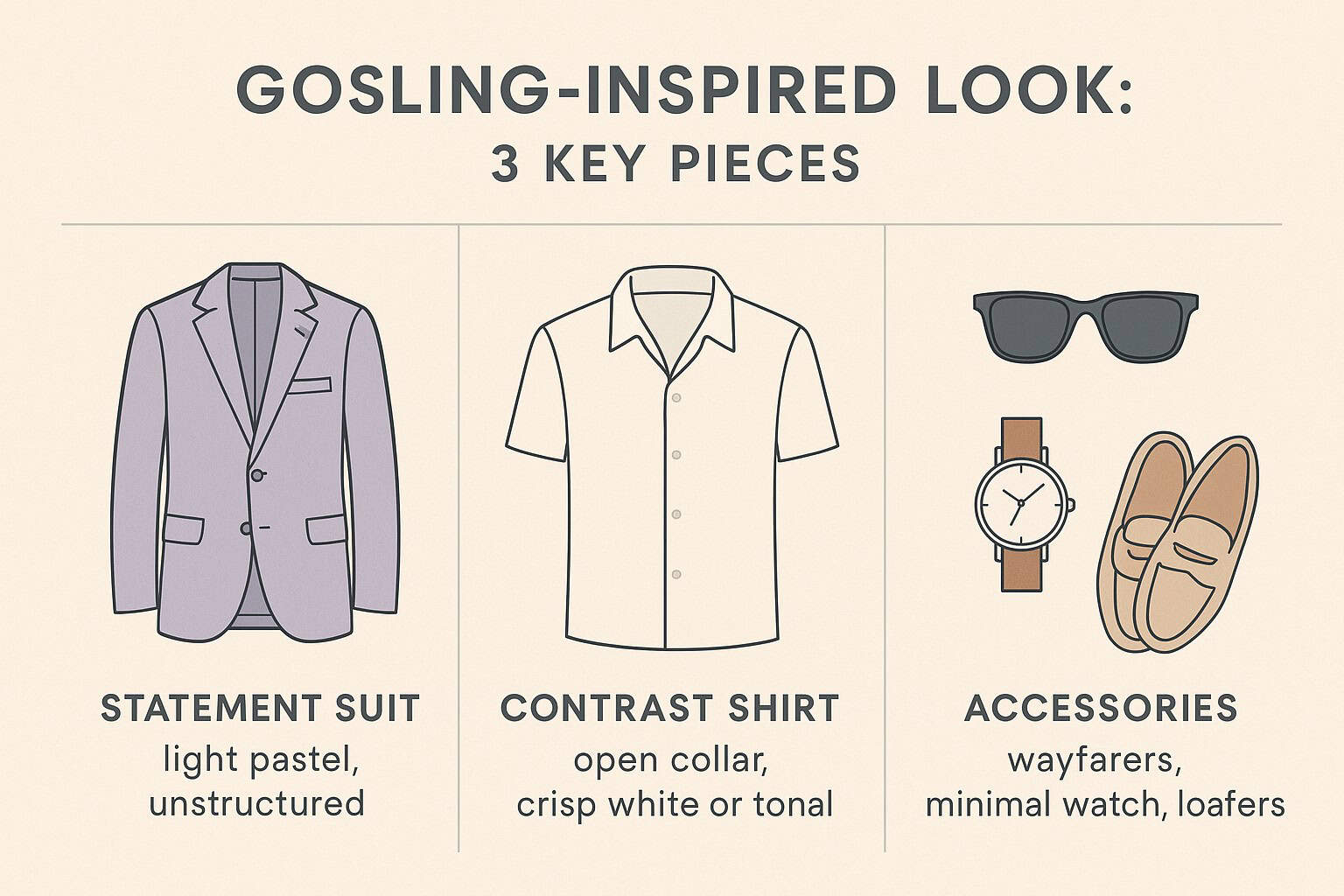 Ryan Gosling’s Cannes Look, Deconstructed in 3 Simple Pieces