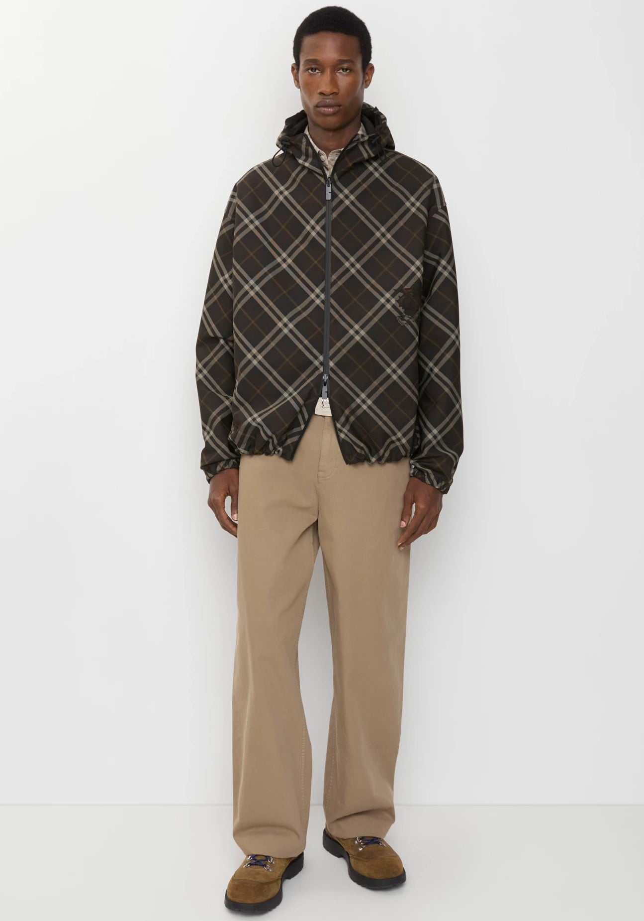 The Reversible Check Hooded Jacket