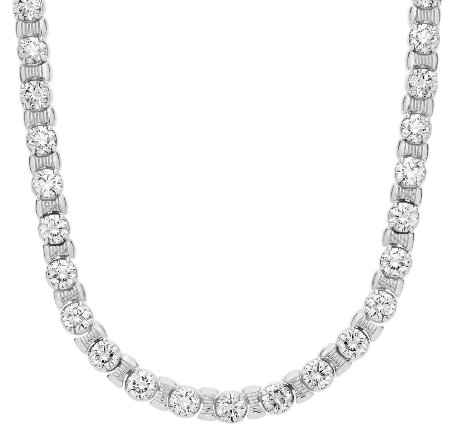 Blue Nile Diamond Industrial Fashion Eternity Necklace