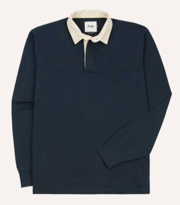 The Navy Cotton Rugby Shirt