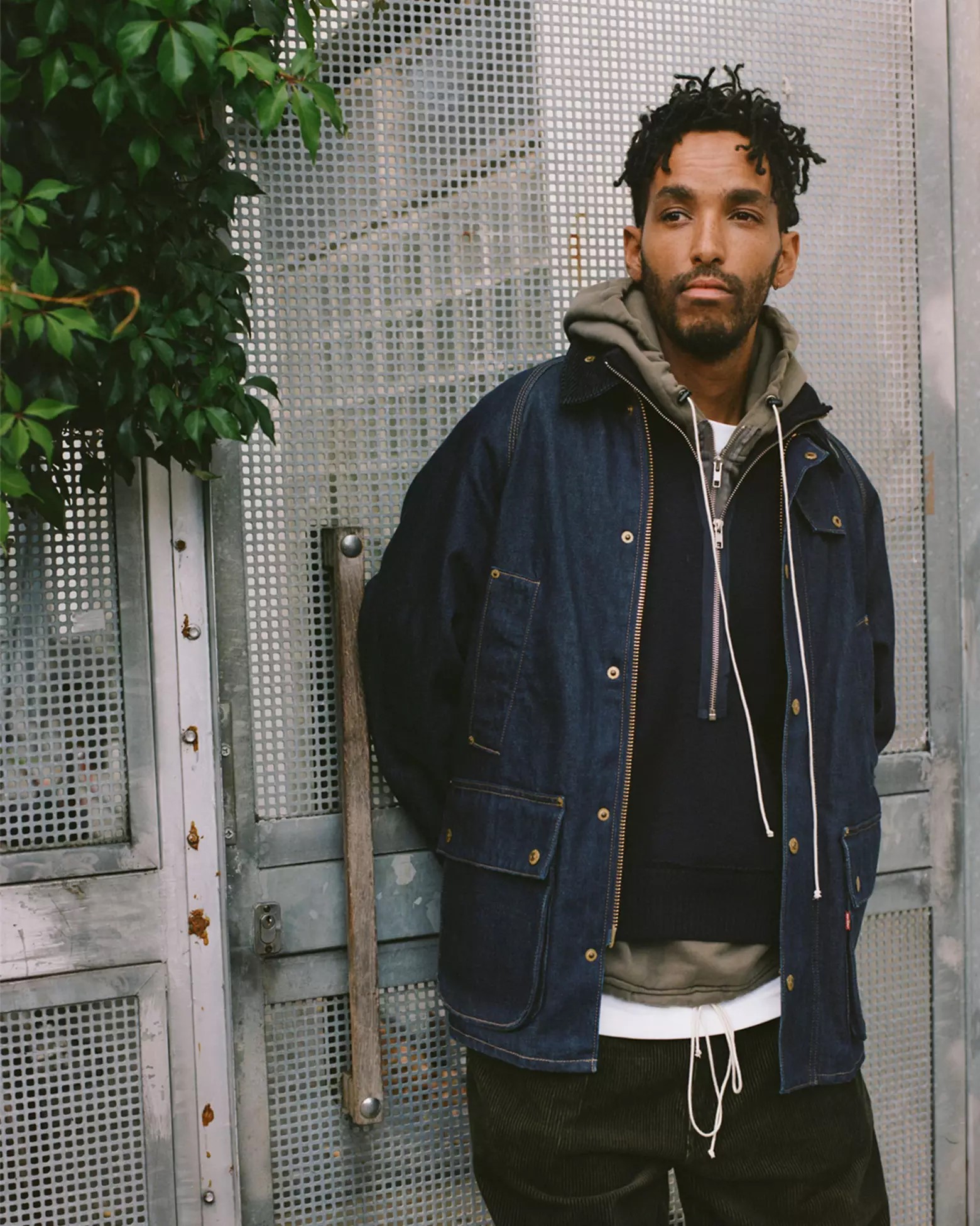 Oversized Bedale Denim Jacket