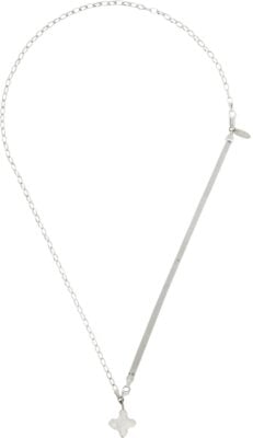 Santangelo High On Hope Alta Pearl Cross Necklace