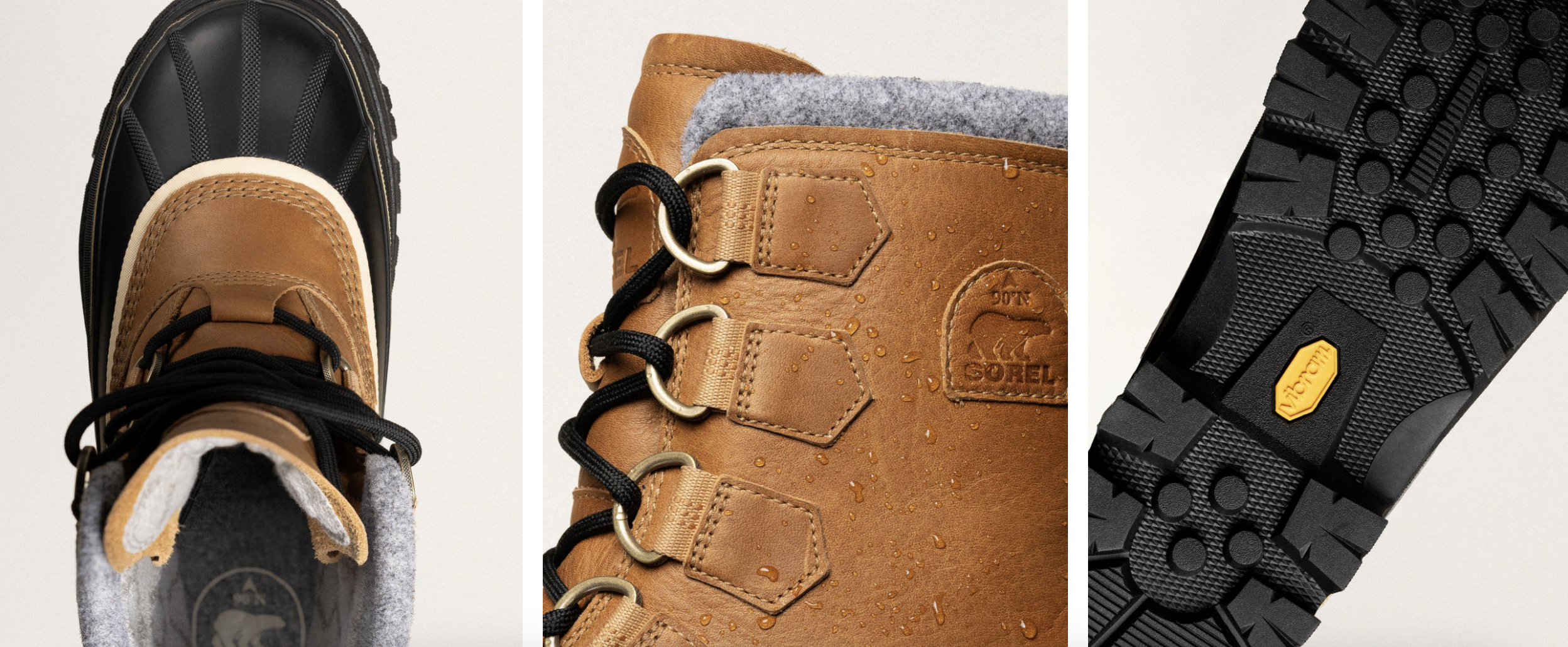 collection of Sorel boots