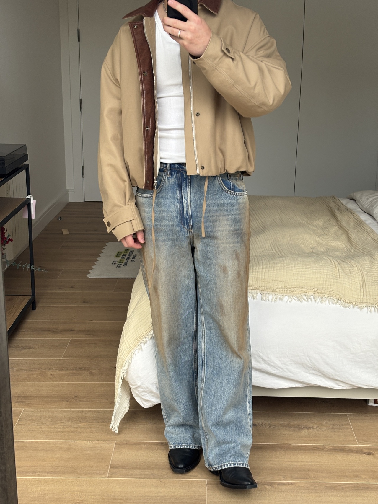 Zara Vintage Effect Baggy Fit Jeans