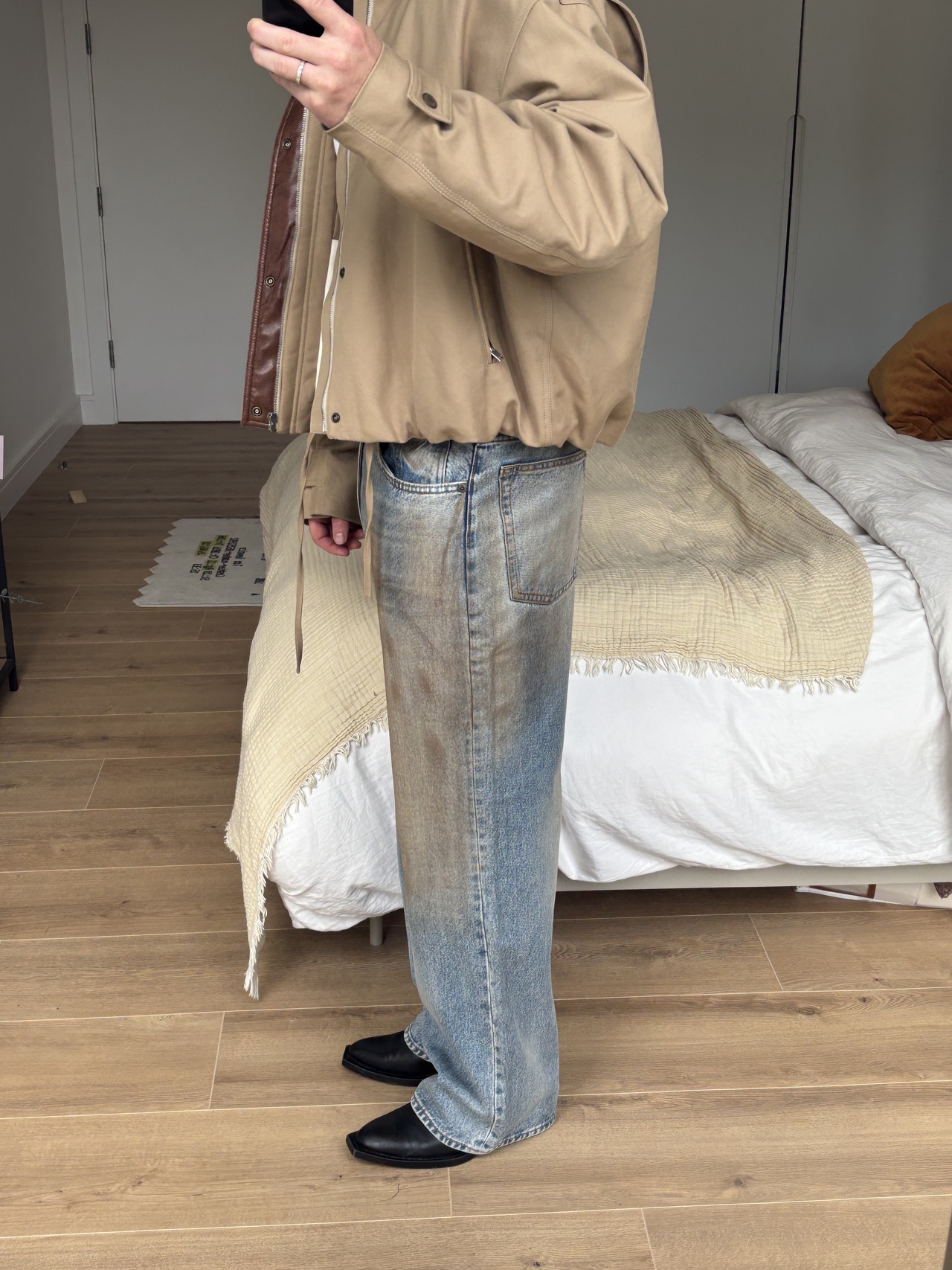 Zara Vintage Effect Baggy Fit Jeans