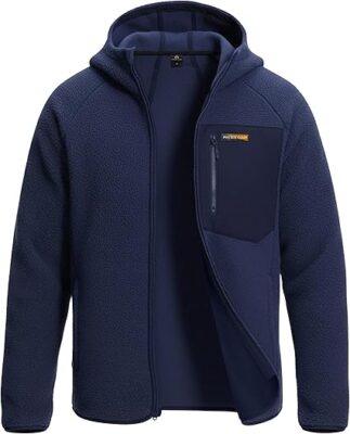 Pioneer Camp Sherpa Fleece Full Zip Up Jacket