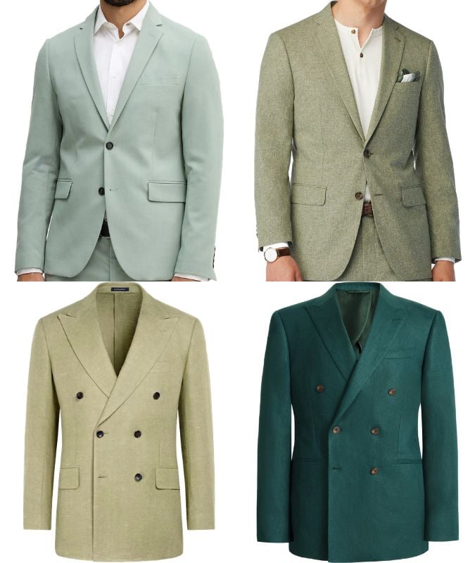 the best green blazers and suit jackets for men
