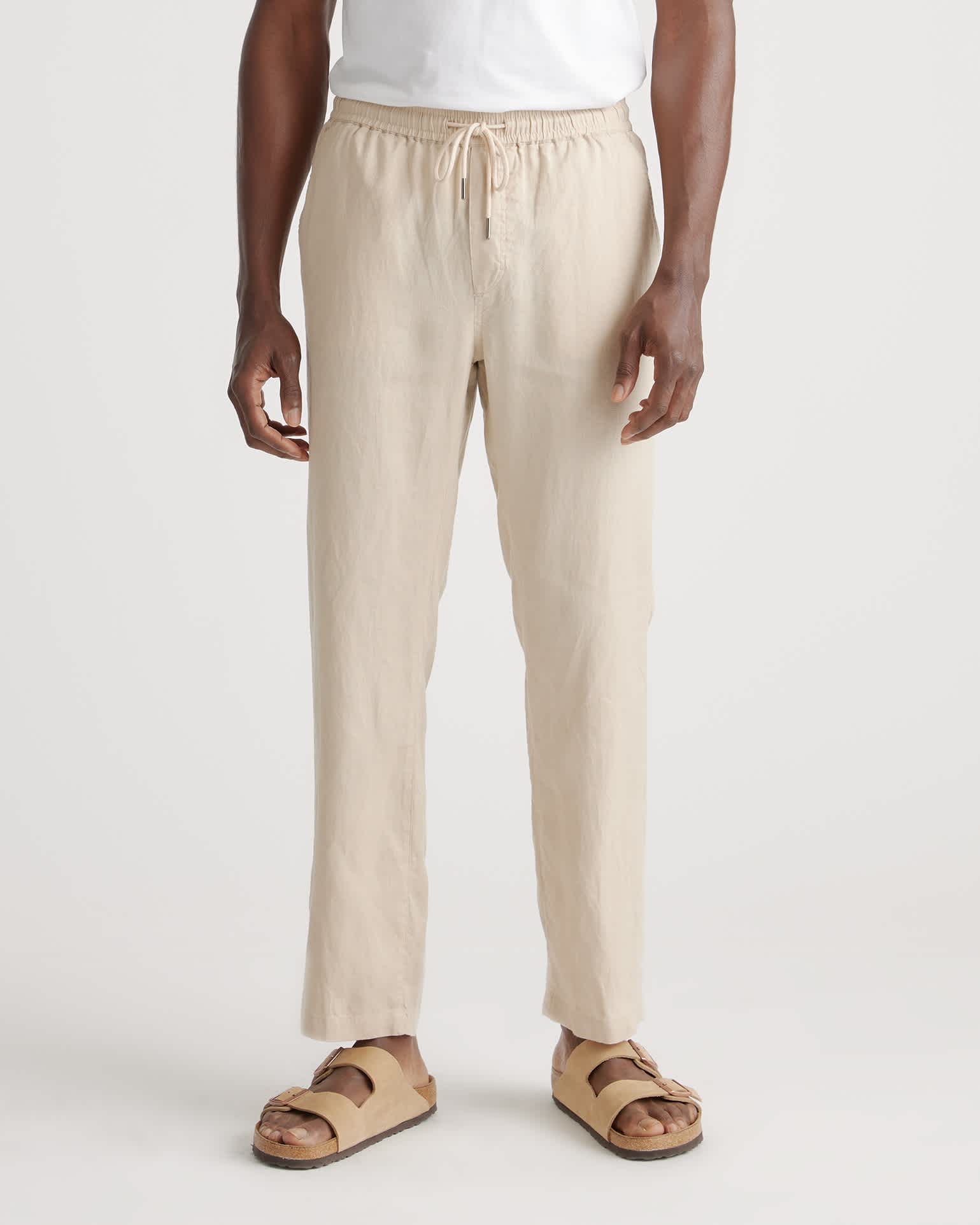 Quince European Linen Drawstring Beach Pant