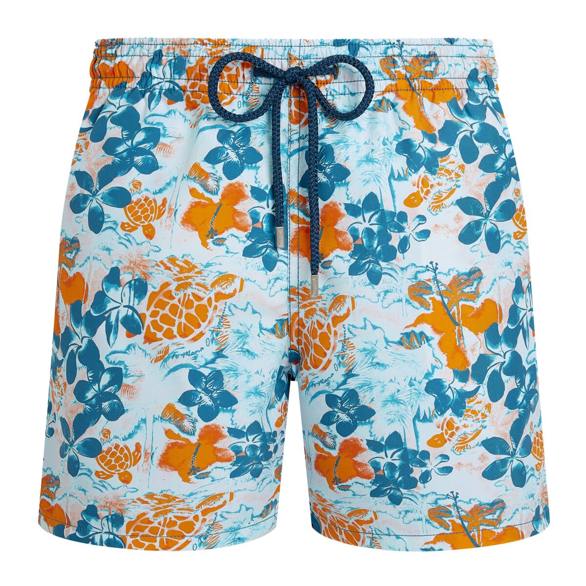 Vilebrequin Men Swim Trunks Jungle Turtles
