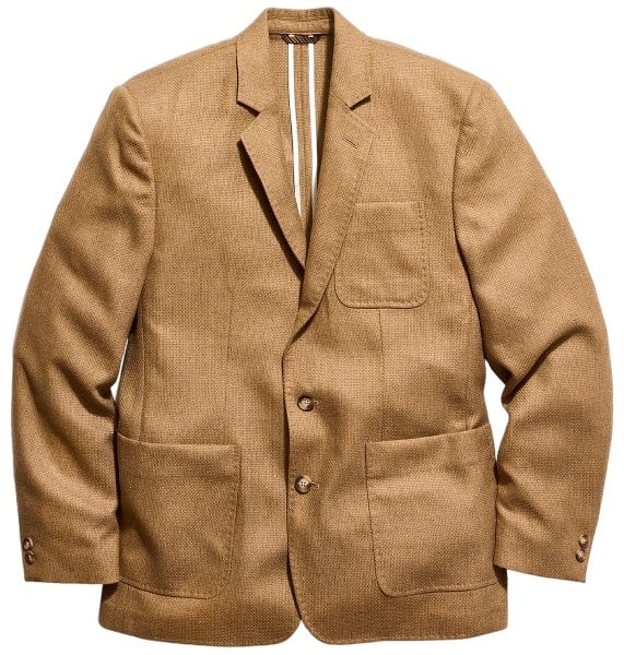 Billy Reid Hopsack Silk Wool Archie Jacket