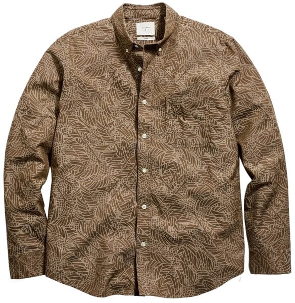 Billy Reid Melange Heron Swarm Tuscumbia Shirt Button Down