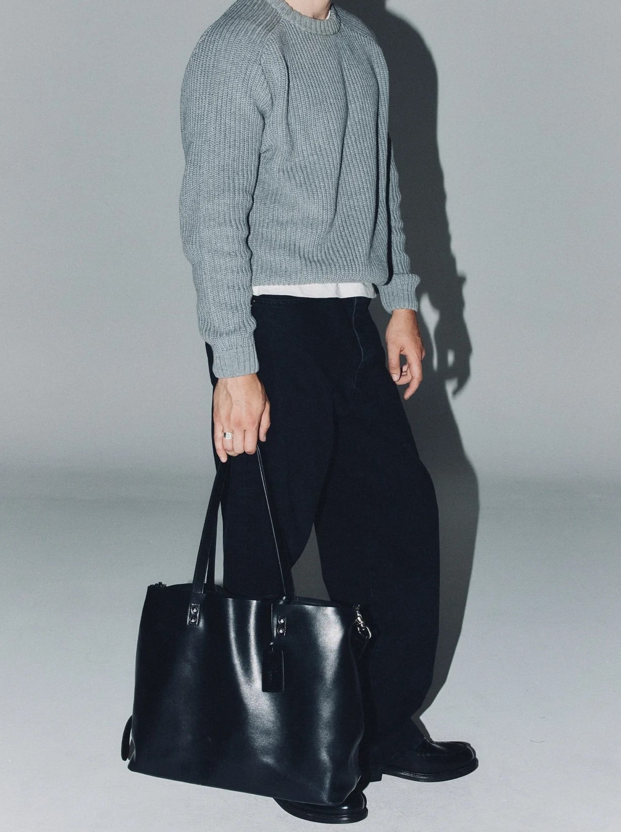 RONNING EVERYDAY BAG BLACK LEATHER