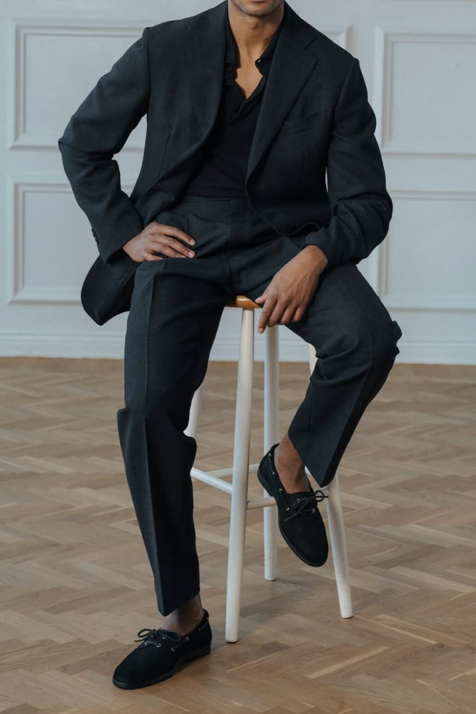 Smart Casual Loafer Outfits - The Monochrome Uniform
