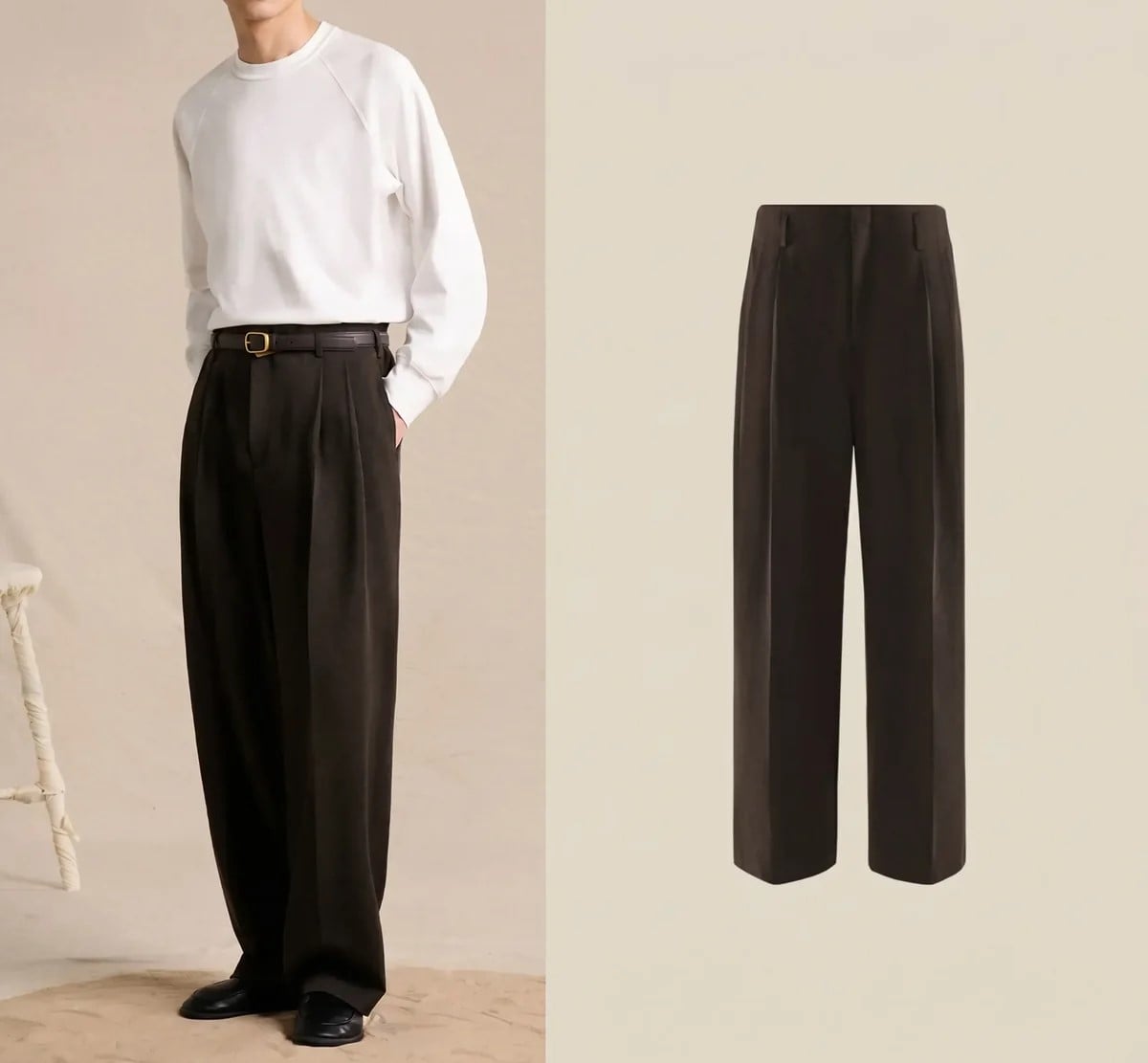 Atorie Pleated Wool-Blend Trouser